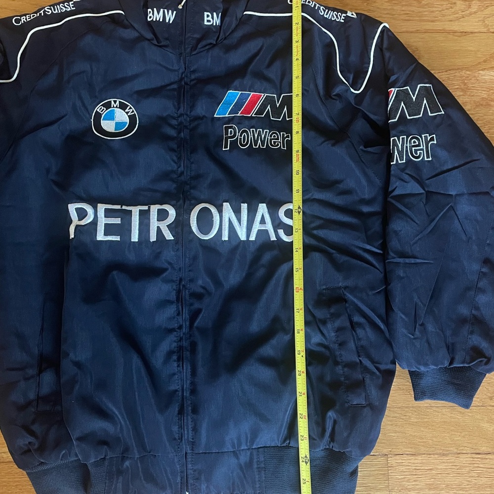 Formula 1 BMW Racing Jacket Men’s F1 Embroidered Retro Y2k Unisex - Picture 6 of 7